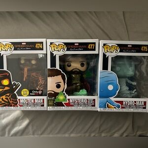 Spider Man Funko Pop Set